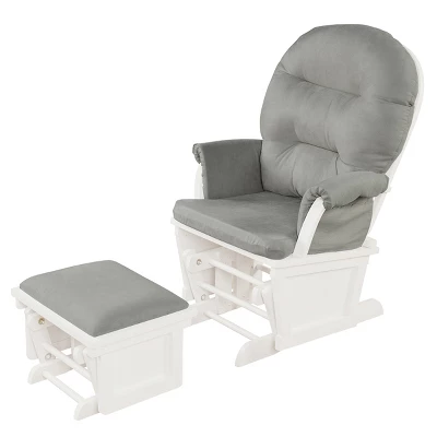 Tangkula Ergonomic Rocking Chair Baby Nursery Chair Glider With Ottoman 11 Tangkula Ergonomic Rocking Chair Baby Nursery Chair Glider With Ottoman - Image 11