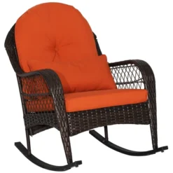 Tangkula Patio Garden Wicker Rattan Rocking Chair Furniture W/ Cushion 11 Tangkula Patio Garden Wicker Rattan Rocking Chair Furniture W/ Cushion -Tangkula Shop GUEST c7c745a9 7b7b 48d6 b5be f90917cd3066