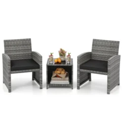 Tangkula 3 Pieces Patio Furniture Set PE Rattan Chairs Set W/ Storage Coffee Table 20 Tangkula 3 Pieces Patio Furniture Set PE Rattan Chairs Set W/ Storage Coffee Table -Tangkula Shop GUEST c8303a34 0973 485d 80da cc04a07b87e1