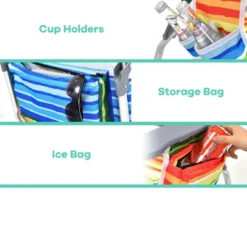 Tangkula 2 Pack Of Folding Beach Chair Portable Backpacking Chair With Cup Holder Headrest Storage Bag For Outdoor -Tangkula Shop GUEST c833da50 4b2b 4251 9031 7cc5eb6f21ea