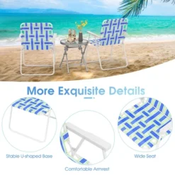 Tangkula 2-Piece Lightweight Folding Webbing Beach and Lawn Chairs - Blue 13 Tangkula 2-Piece Lightweight Folding Webbing Beach and Lawn Chairs - Blue -Tangkula Shop GUEST c99f0280 41af 4645 be70 71178ce463cf
