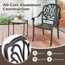Tangkula Set of 2 Cast Aluminum Stackable Patio Dining Chairs with Armrests 15 Tangkula Set of 2 Cast Aluminum Stackable Patio Dining Chairs with Armrests -Tangkula Shop GUEST cb764aac 07e2 488d 8cb2 862d4cbdbecd