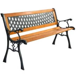 Tangkula Garden Metal Bench Porch Path Hardwood Chair For Patio Park Outdoor Deck 13 Tangkula Garden Metal Bench Porch Path Hardwood Chair For Patio Park Outdoor Deck -Tangkula Shop GUEST cbb02c32 0363 47de 9adf dd26637693c0