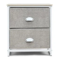 Tangkula 2-Drawer Nightstands Organizer End Table Storage Unit Bedroom White/Black -Tangkula Shop GUEST cbde6f6b ebab 4a8e 94e3 7541005b5aa0