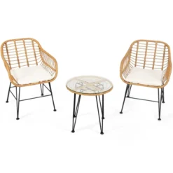 Tangkula 3 Pieces Patio Furniture Set W/Tempered Glass Coffee Table Set For Garden And Backyard White/Red/Turquoise/Grey/Black Cushions 23 Tangkula 3 Pieces Patio Furniture Set W/Tempered Glass Coffee Table Set For Garden And Backyard White/Red/Turquoise/Grey/Black Cushions -Tangkula Shop GUEST cc875fd9 513b 427d b8f9 3e329be836a1