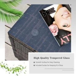 Tangkula 6-Piece Wicker Patio Sectional Furniture Set with Red Cushions -Tangkula Shop GUEST ccdd0a49 c0c1 4b8f ab26 f1b267d6f256