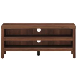 Tangkula TV Stand Fit 45” TV Media Center Open Console Cabinet With 2-Shelf Storage OakWalnut -Tangkula Shop GUEST cd2cb339 c6e8 4afe bd2b b0fab7d5893a