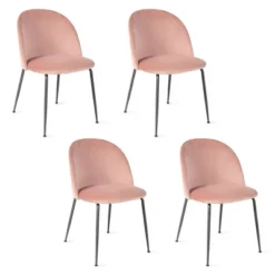 Tangkula Dining Chair Set Of 4 Upholstered Velvet Chair Set W/ Metal Base For Living Room 23 Tangkula Dining Chair Set Of 4 Upholstered Velvet Chair Set W/ Metal Base For Living Room -Tangkula Shop GUEST cdfa0bb8 41dc 4c87 b75b 4f21addd1683