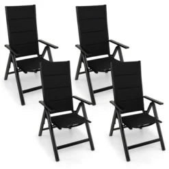 Tangkula Set Of 4 Patio Folding Chairs Lightweight Outdoor Dining Chairs W/ Padded Seat -Tangkula Shop GUEST ce8f578b 0a2b 4cc1 a949 bfef0440ee86