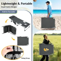 Tangkula Outdoor Folding Chaise 5-Position Lounge Chair W/ Face Hole & Adjustable Footrest -Tangkula Shop GUEST cff2d4aa 8254 4fa0 a0c6 d3318ceddeb0