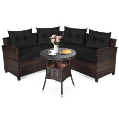 Tangkula 4PCS Outdoor Patio Conversation Set Wicker Rattan Sectional Sofa W/Cushions 23 Tangkula 4PCS Outdoor Patio Conversation Set Wicker Rattan Sectional Sofa W/Cushions -Tangkula Shop GUEST d0149f22 38c5 46d3 b6e8 b6b182d3d2bd
