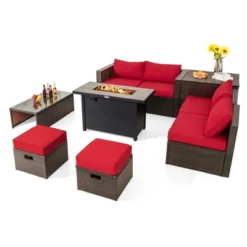 Tangkula 9-Piece Patio Sectional Set with 60,000 BTU Propane Fire Pit Table 28 Tangkula 9-Piece Patio Sectional Set with 60,000 BTU Propane Fire Pit Table -Tangkula Shop GUEST d01c4ccd 0daa 45bd 9449 7f4838789e97