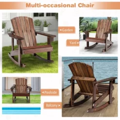 Tangkula 2PCS Kids Adirondack Rocking Chairs, Solid Wood Outdoor Porch Rocker Set 15 Tangkula 2PCS Kids Adirondack Rocking Chairs, Solid Wood Outdoor Porch Rocker Set -Tangkula Shop GUEST d07f6109 dafb 40a2 835d efae9276b625 1