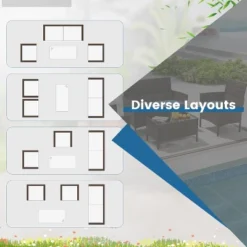 Tangkula Set Of 4 Furniture Set W/ Washable Cushions & Tempered Glass Coffee Table -Tangkula Shop GUEST d0a17339 3529 4d56 b6ba 789c07e83af5