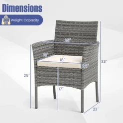 Tangkula Outdoor PE Wicker Chairs Set Of 4 Patio Dining Armchairs W/ Padded Cushions 16 Tangkula Outdoor PE Wicker Chairs Set Of 4 Patio Dining Armchairs W/ Padded Cushions -Tangkula Shop GUEST d0b07fb0 a3ca 4f6d b72b ff1bcc7b4dc4