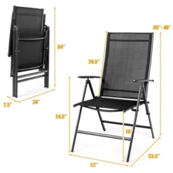 Tangkula 4PCS Folding Chair Patio Garden Outdoor W/ Steel Frame Adjustable Backrest 16 Tangkula 4PCS Folding Chair Patio Garden Outdoor W/ Steel Frame Adjustable Backrest -Tangkula Shop GUEST d0e8c985 7657 4773 87e7 0bcb4ccd4578
