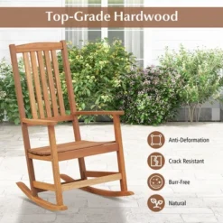 Tangkula 2PCS Rocking Chair High-Back Outdoor Rocker W/ Smooth Rocking Base For Backyard 14 Tangkula 2PCS Rocking Chair High-Back Outdoor Rocker W/ Smooth Rocking Base For Backyard -Tangkula Shop GUEST d180eb8f 6c4f 4f6a 99a5 47681031e392