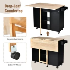 Tangkula Kitchen Island Cart Rolling Serving Trolley W/ Drop Leaf Spice Rack Shelves 17 Tangkula Kitchen Island Cart Rolling Serving Trolley W/ Drop Leaf Spice Rack Shelves -Tangkula Shop GUEST d21eb5ff f0af 465a 8a4c d94e243b6e8f