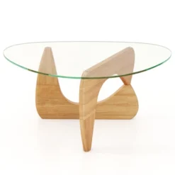 Tangkula Triangle Coffee Table W/ Tempered Glass Top & Adjustable Rubber Wood Base 20 Tangkula Triangle Coffee Table W/ Tempered Glass Top & Adjustable Rubber Wood Base -Tangkula Shop GUEST d2e0b52c a204 4c53 889d e936ead83b83