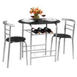 Tangkula 3 PCS Kitchen Dining Set Compact Bistro Pub 2 Chairs & Table 21 Tangkula 3 PCS Kitchen Dining Set Compact Bistro Pub 2 Chairs & Table -Tangkula Shop GUEST d2f1f1c5 88db 494e ad6a 2162287ae1b0