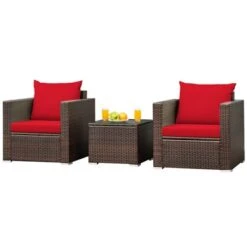 Tangkula 3-Piece Outdoor Patio Rattan Furniture Set with Cushioned Sofas 14 Tangkula 3-Piece Outdoor Patio Rattan Furniture Set with Cushioned Sofas -Tangkula Shop GUEST d31b7306 ec89 4073 9e24 8f3510ba45e4