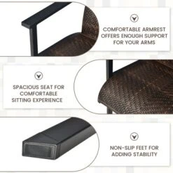 Tangkula 3PCS Rattan Bistro Chair Set Patio Furniture Set W/Table 13 Tangkula 3PCS Rattan Bistro Chair Set Patio Furniture Set W/Table -Tangkula Shop GUEST d325cd33 fe62 4810 8d74 00e58d38104e