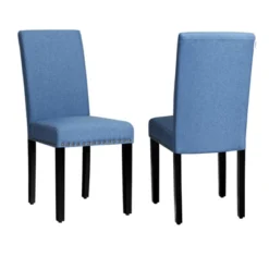 Tangkula 2-Piece Upholstered Linen Fabric Dining Chairs With High Backrest & Padded Seat -Tangkula Shop GUEST d3a7aeed 7b1a 49c0 b9cf 063bb20c8285