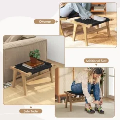 Tangkula 2PCS Teak Ottoman Footstool W/ Handwoven Cordage For Patio Porch Balcony Lawn 13 Tangkula 2PCS Teak Ottoman Footstool W/ Handwoven Cordage For Patio Porch Balcony Lawn -Tangkula Shop GUEST d3b56d8c 26a8 4590 ac67 917761a5b0ab