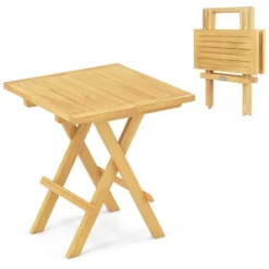 Tangkula Patio Folding Side Table W/X-shaped Legs Slatted Tabletop For Backyard Outdoor 14 Tangkula Patio Folding Side Table W/X-shaped Legs Slatted Tabletop For Backyard Outdoor -Tangkula Shop GUEST d51ea6d5 be62 4597 a58f 02c0a4d97946