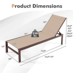 Tangkula Set Of 2 Aluminum Patio Chaise Lounge Outdoor Adjustable Lounge Chair W/ 6-Position Backrest -Tangkula Shop GUEST d71cccab c10f 47e4 b772 fb7fd4c67ccf