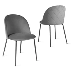 Tangkula Dining Chair Set Of 2 Upholstered Velvet Chair Set W/ Metal Base For Living Room 21 Tangkula Dining Chair Set Of 2 Upholstered Velvet Chair Set W/ Metal Base For Living Room -Tangkula Shop GUEST d73afd8b 8d3b 4e11 80a9 7b41b7adf5b4