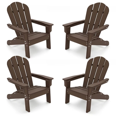 Tangkula 4PCS Kid's Adirondack Chair All-Weather HDPE Toddler Lawn Chair W/ Ergonomic Design 10 Tangkula 4PCS Kid's Adirondack Chair All-Weather HDPE Toddler Lawn Chair W/ Ergonomic Design - Image 10