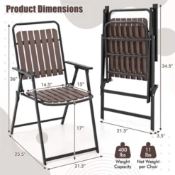 Tangkula 4-Piece Portable Patio Folding Chairs with Heavy-Duty 400 lbs Capacity 16 Tangkula 4-Piece Portable Patio Folding Chairs with Heavy-Duty 400 lbs Capacity -Tangkula Shop GUEST d7fd6607 de2e 45b4 ae2e d0150b321cd7