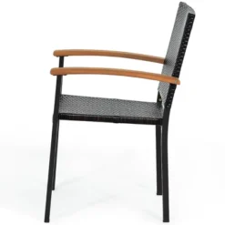 Tangkula 4PCS Stackable Patio Wicker Dining Chair Rattan Armchair Outdoor Yard -Tangkula Shop GUEST d86a7373 2a13 4964 bb6f 22b94d8a0cad
