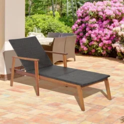 Tangkula 2PCS Adjustable Patio Rattan Lounge Chair Recliner Outdoor Chaise Acacia Wood Frame 18 Tangkula 2PCS Adjustable Patio Rattan Lounge Chair Recliner Outdoor Chaise Acacia Wood Frame -Tangkula Shop GUEST d878c2ad be13 4002 a2bf 34be74798ec0