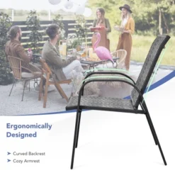Tangkula 12PCS Outdoor PE Wicker Stacking Dining Chairs Patio Arm Chairs 14 Tangkula 12PCS Outdoor PE Wicker Stacking Dining Chairs Patio Arm Chairs -Tangkula Shop GUEST d8f06bdb 7ca4 456b a858 6f73ca868977