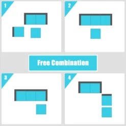 Tangkula 4-Piece Outdoor Rattan Sectional Sofa Set with Ottoman -Tangkula Shop GUEST d93135ed bb3f 4395 b677 be3238f59bff