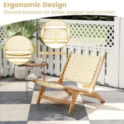 Tangkula Teak Wood Patio Accent Chair with Breathable Webbing Seat 13 Tangkula Teak Wood Patio Accent Chair with Breathable Webbing Seat -Tangkula Shop GUEST d9f369af 341c 4ad5 bcaf a132c6616b84