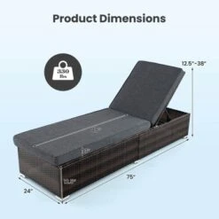 Tangkula Outdoor Chaise Lounge W/ Long Seat Cushion Heavy-Duty Metal Frame 10 Tangkula Outdoor Chaise Lounge W/ Long Seat Cushion Heavy-Duty Metal Frame -Tangkula Shop GUEST da7bb5f3 b521 493a bd10 405ecfdbfa86