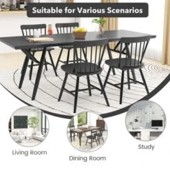 Tangkula Dining Chairs Set Of 4 Farmhouse Kitchen Chair W/ Rubber Wood Frame Wide Seat 16 Tangkula Dining Chairs Set Of 4 Farmhouse Kitchen Chair W/ Rubber Wood Frame Wide Seat -Tangkula Shop GUEST db7517eb 9feb 4a2f 925e f19f1be2e81f