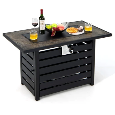 Tangkula 6-Piece Outdoor Sectional Sofa & 60,000 BTU Fire Pit Table Set 9 Tangkula 6-Piece Outdoor Sectional Sofa & 60,000 BTU Fire Pit Table Set - Image 9