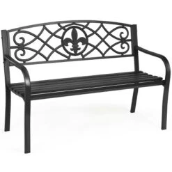 Tangkula Metal Garden Bench - Heavy-Duty Outdoor Park Loveseat Chair 11 Tangkula Metal Garden Bench - Heavy-Duty Outdoor Park Loveseat Chair -Tangkula Shop GUEST dd8beff0 d62b 41e9 84c9 a879e903e3c1