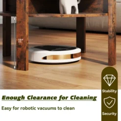 Tangkula Round Coffee Table With 4 Side Compartments 2-Tier Circle Coffee Table 13 Tangkula Round Coffee Table With 4 Side Compartments 2-Tier Circle Coffee Table -Tangkula Shop GUEST ddb2d799 6b97 40a3 b5ab 7ea754295de7