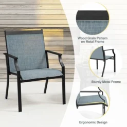 Tangkula Set of 4 Outdoor Patio Dining Chairs with Comfortable Armrests -Tangkula Shop GUEST dfe4e18b eec9 4e1c 9c72 6492d2ecb3ff