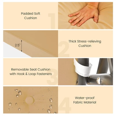 Tangkula 3-Seat Outdoor Converting Patio Swing Glider Adjustable Canopy Porch Swing 8 Tangkula 3-Seat Outdoor Converting Patio Swing Glider Adjustable Canopy Porch Swing - Image 8