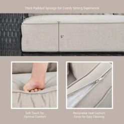 Tangkula 4-Piece Patio Rattan Furniture Set - Outdoor Conversation Set 14 Tangkula 4-Piece Patio Rattan Furniture Set - Outdoor Conversation Set -Tangkula Shop GUEST e12bc5a0 ed0b 4dfc 95e1 1815a49cba16