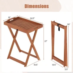 Tangkula Solid Wood Patio Tray Table with Removable Serving Top -Tangkula Shop GUEST e1521cc5 3abc 41f4 8abc 1aa54d700fc8 1