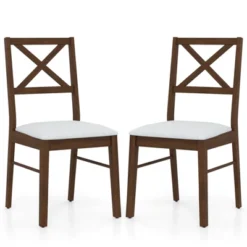 Tangkula Dining Chairs Set Of 4 Upholstered Kitchen Side Chairs W/ Rubber Wood Frame 19 Tangkula Dining Chairs Set Of 4 Upholstered Kitchen Side Chairs W/ Rubber Wood Frame -Tangkula Shop GUEST e1b0b8c0 0851 4fd3 9d99 2677f78f96b0