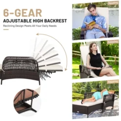 Tangkula Patio Chaise Lounge Chair - 6-Position Adjustable Outdoor Recliner 13 Tangkula Patio Chaise Lounge Chair - 6-Position Adjustable Outdoor Recliner -Tangkula Shop GUEST e1e7da28 b7ee 46f9 be55 047778a5b956