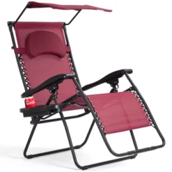 Tangkula Recling Zero Gravity Chair With Drink Tray & Sunshade, Wine 9 Tangkula Recling Zero Gravity Chair With Drink Tray & Sunshade, Wine -Tangkula Shop GUEST e1ed4119 7f5a 4970 8e87 b58a27d94046